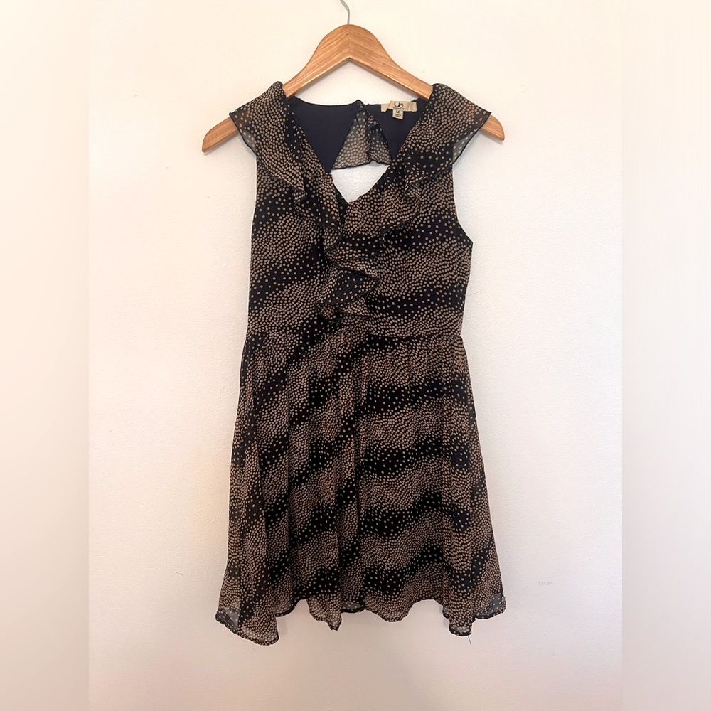 YA M Blue Polka Dot Dress